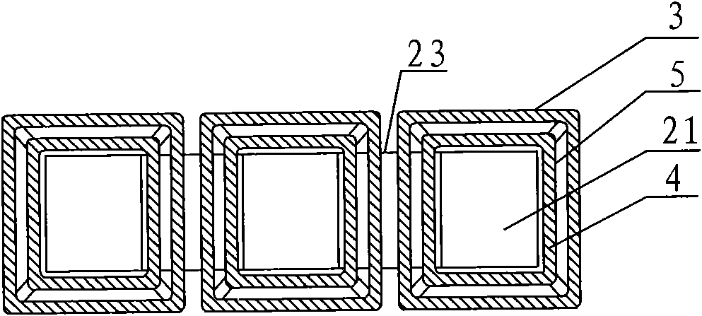 Resin-cast rectangular dry-type transformer
