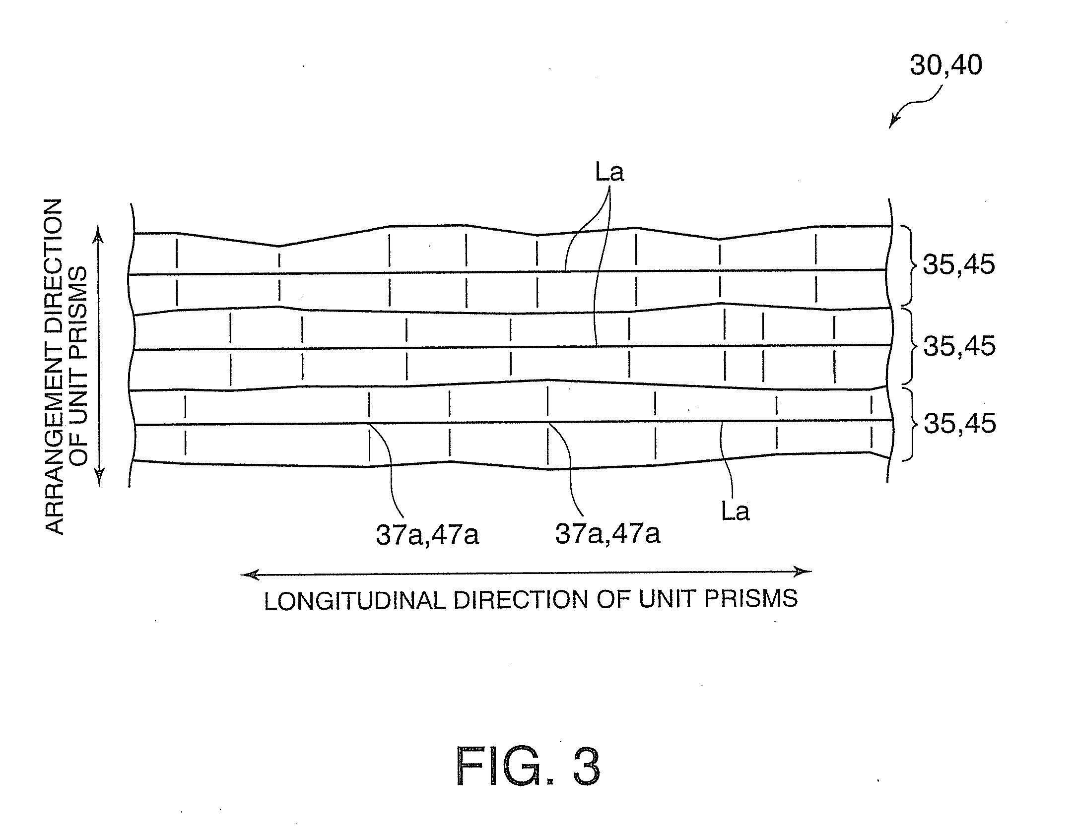 Optical sheet, surface light source device, transmission type display device, light emitting device, mold and mold production method