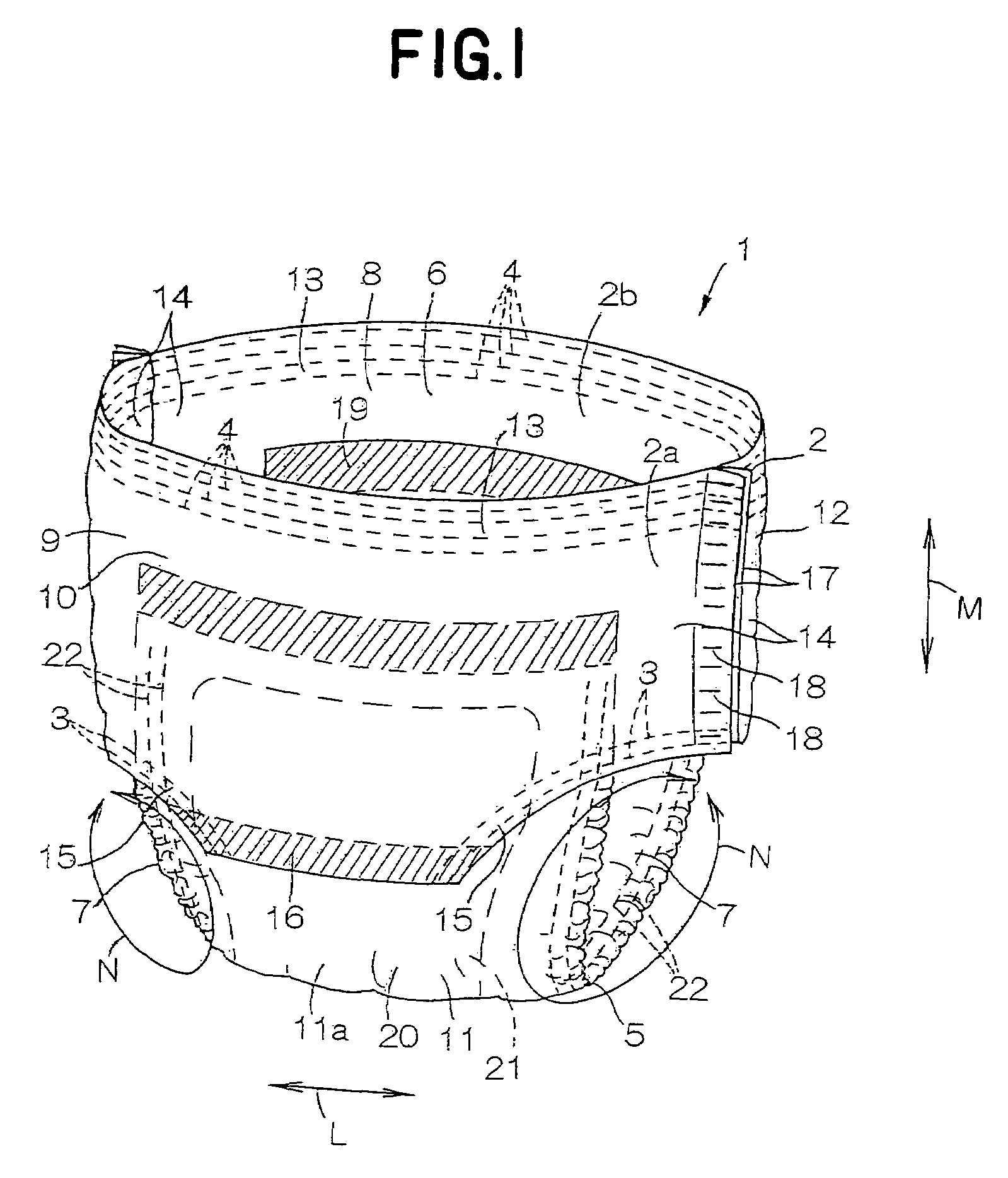 Pants-type disposable wearing article