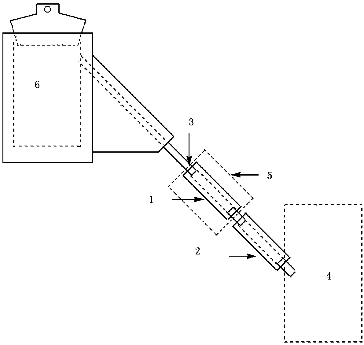 Oil-water separator in oil shale dry distillation analysis and oil-water content determination method