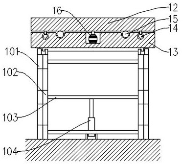 A heavy industrial machinery lifting platform