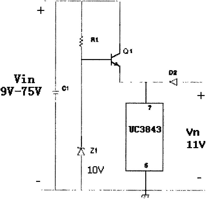Starting circuit for direct-current switch power supply