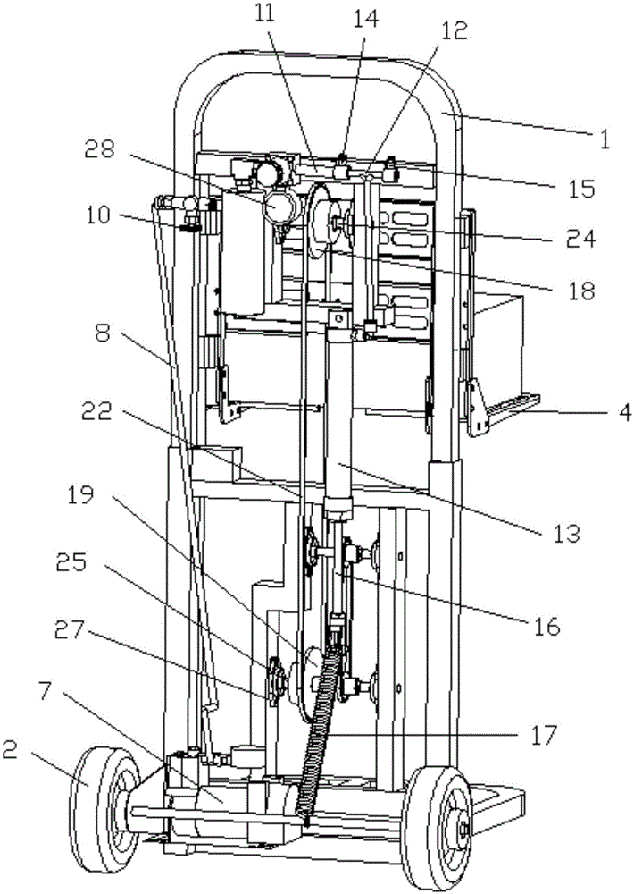 Trolley capable of lowering labor intensity of waist and using method thereof
