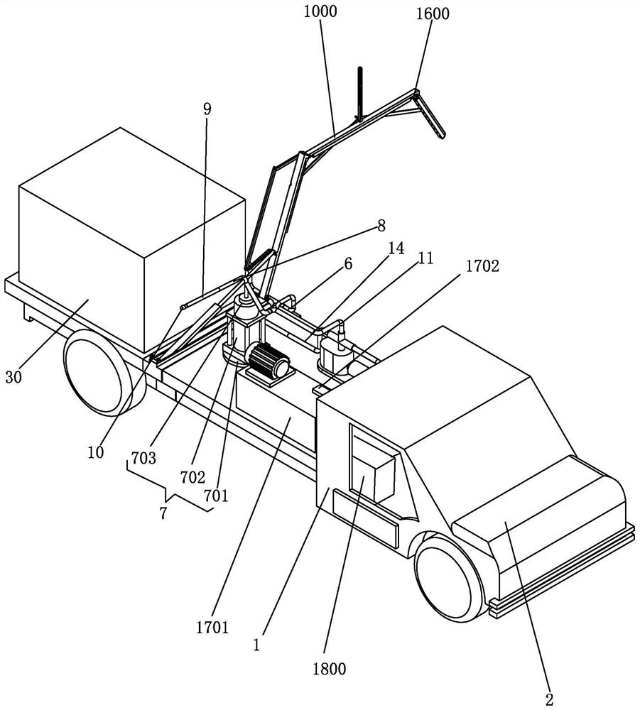 Synchronous unfolding mechanism applied to liquid medicine spraying device