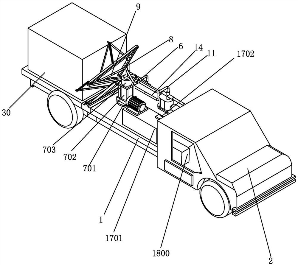 Synchronous unfolding mechanism applied to liquid medicine spraying device