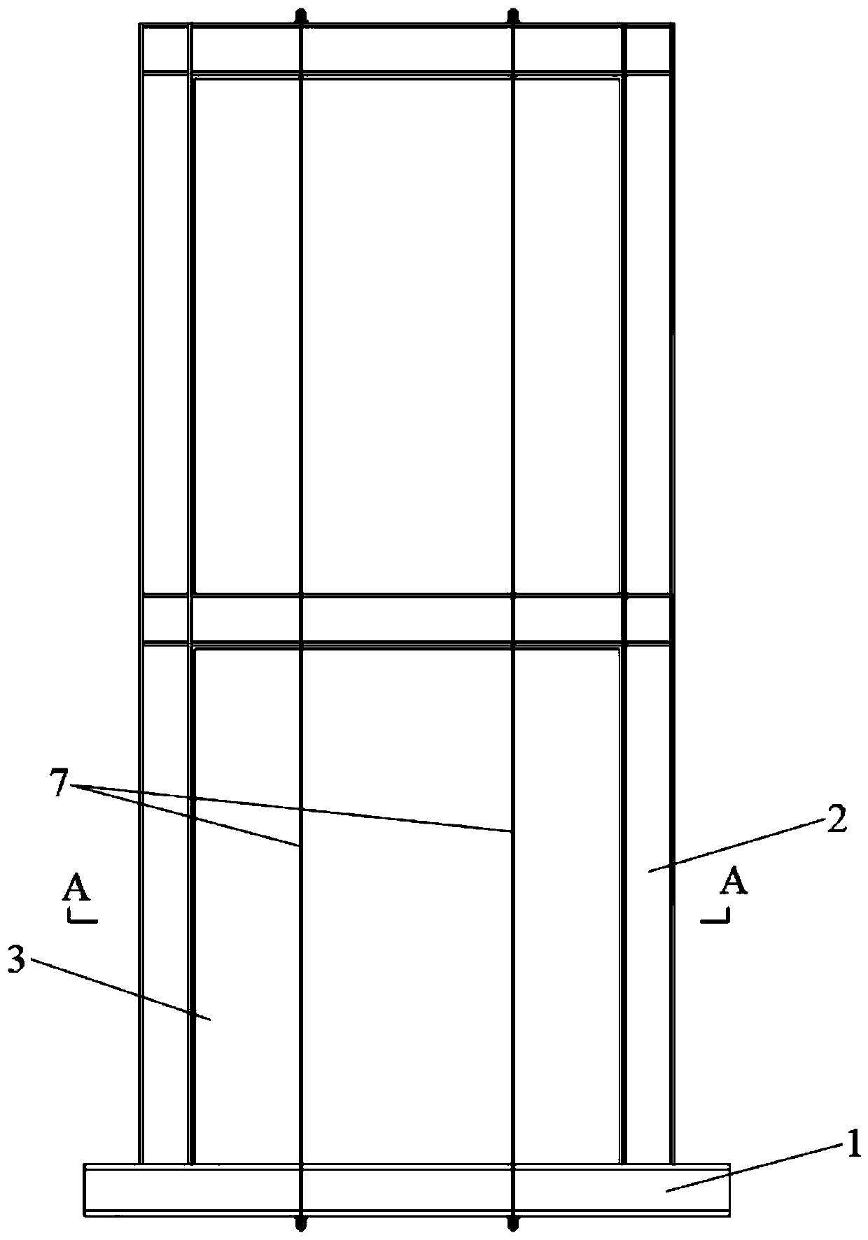 Self-resetting steel frame-CLB filler wall and preparation method thereof