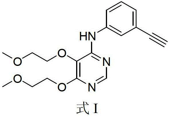 Erlotinib-hydrate crystal form I preparation method