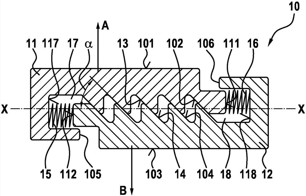 Heat transferring compensating element and electrically operatabla vehicle having such a compensating element