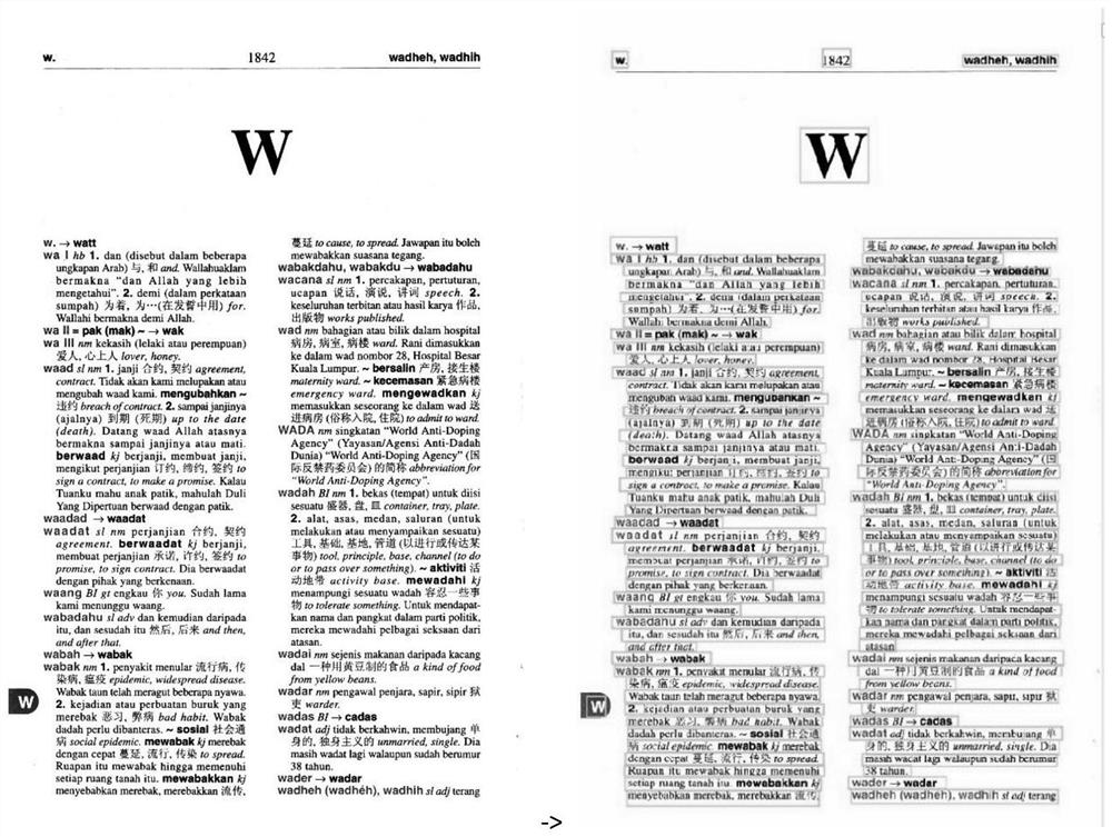 Dictionary entry extraction and identification method for low-resource language and general language