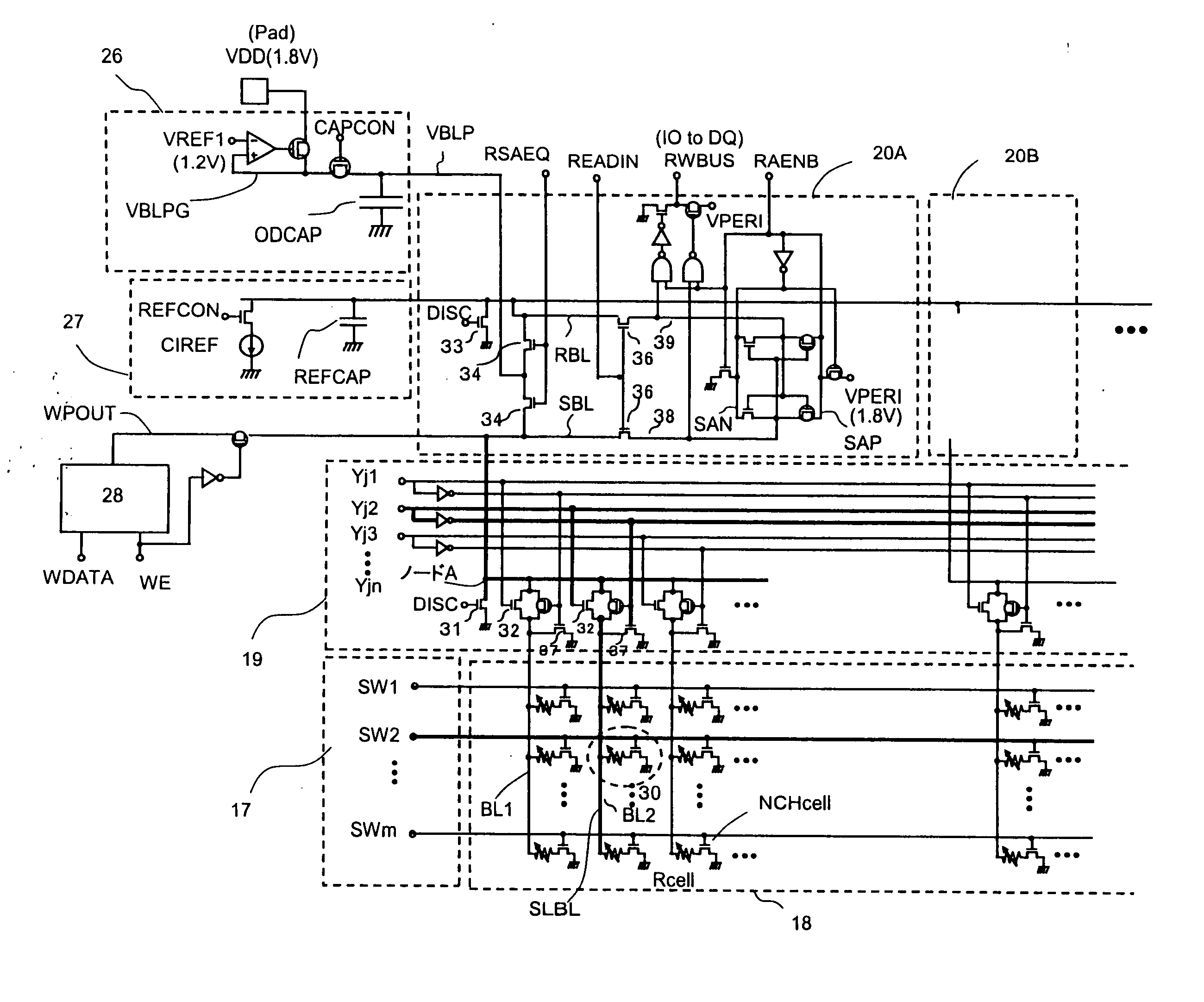 Semiconductor memory device and reading method therefor
