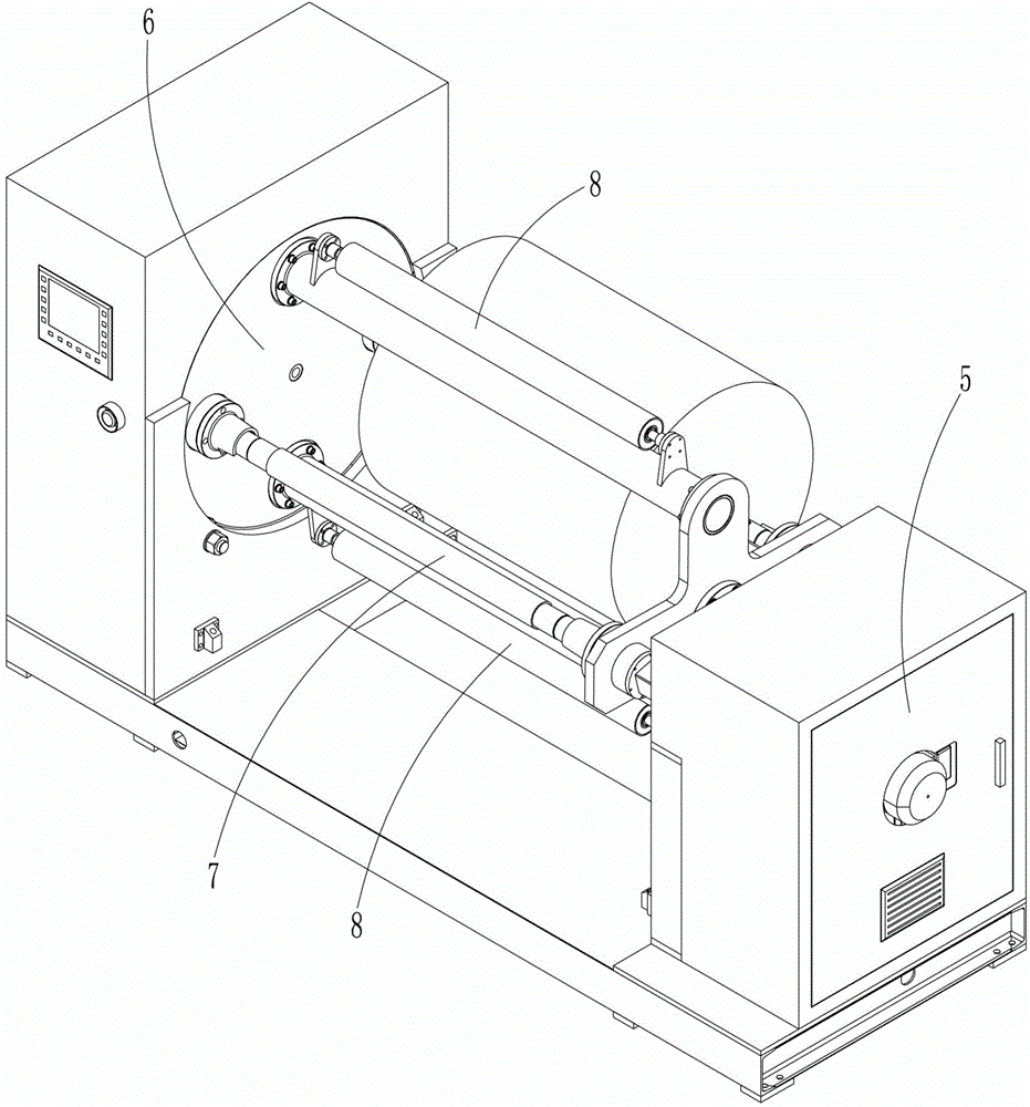 Automatic sheet take-up device