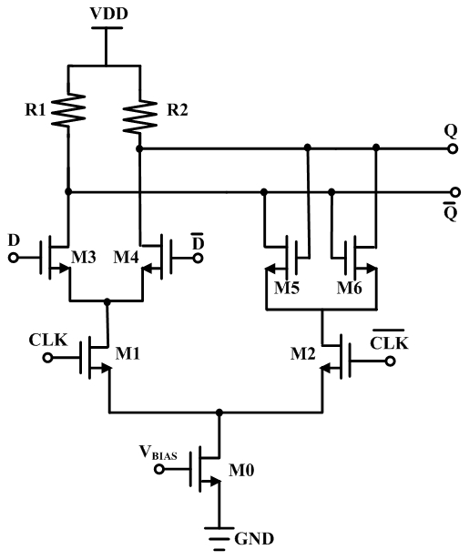 A high-speed large-swing divide-by-two frequency divider circuit based on current-mode logic