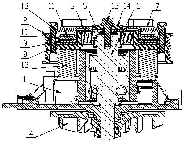 Electromagnetic clutch water pump with adjustable follow-up rotation speed