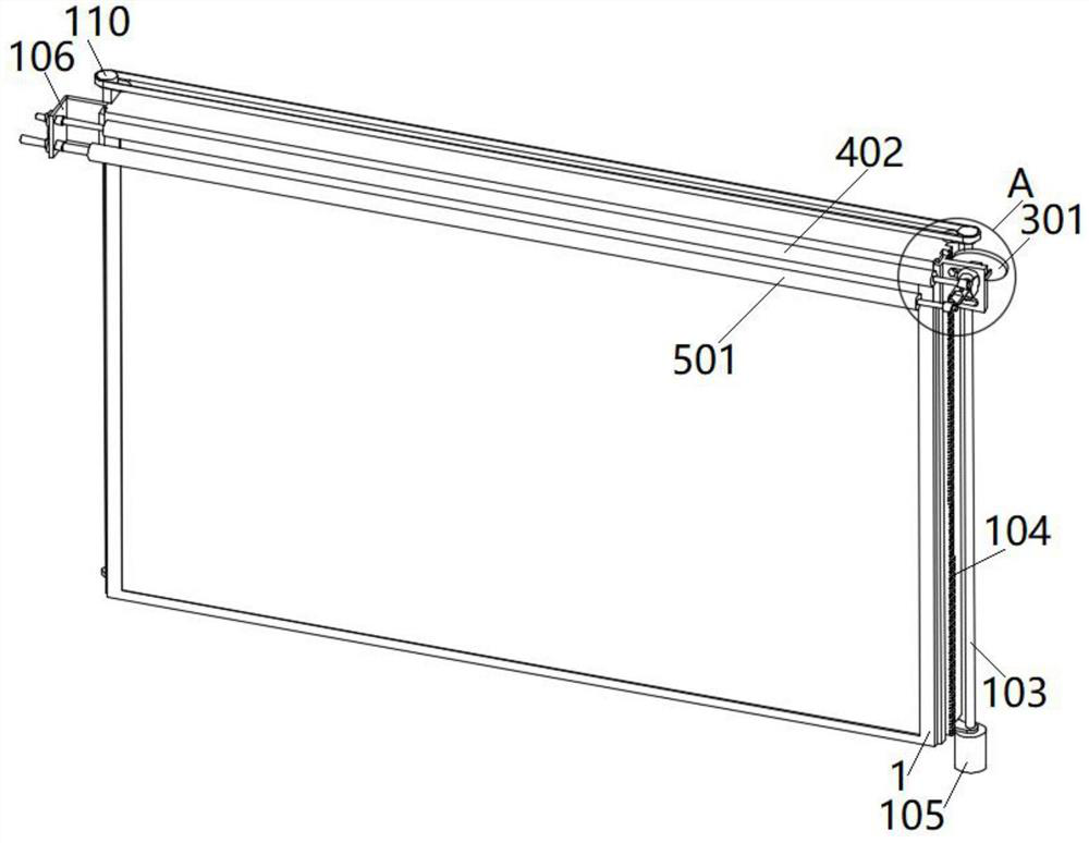 LED information display board cleaning device for smart campus and using method of LED information display board cleaning device