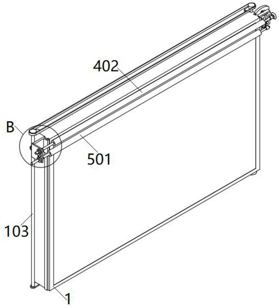 LED information display board cleaning device for smart campus and using method of LED information display board cleaning device