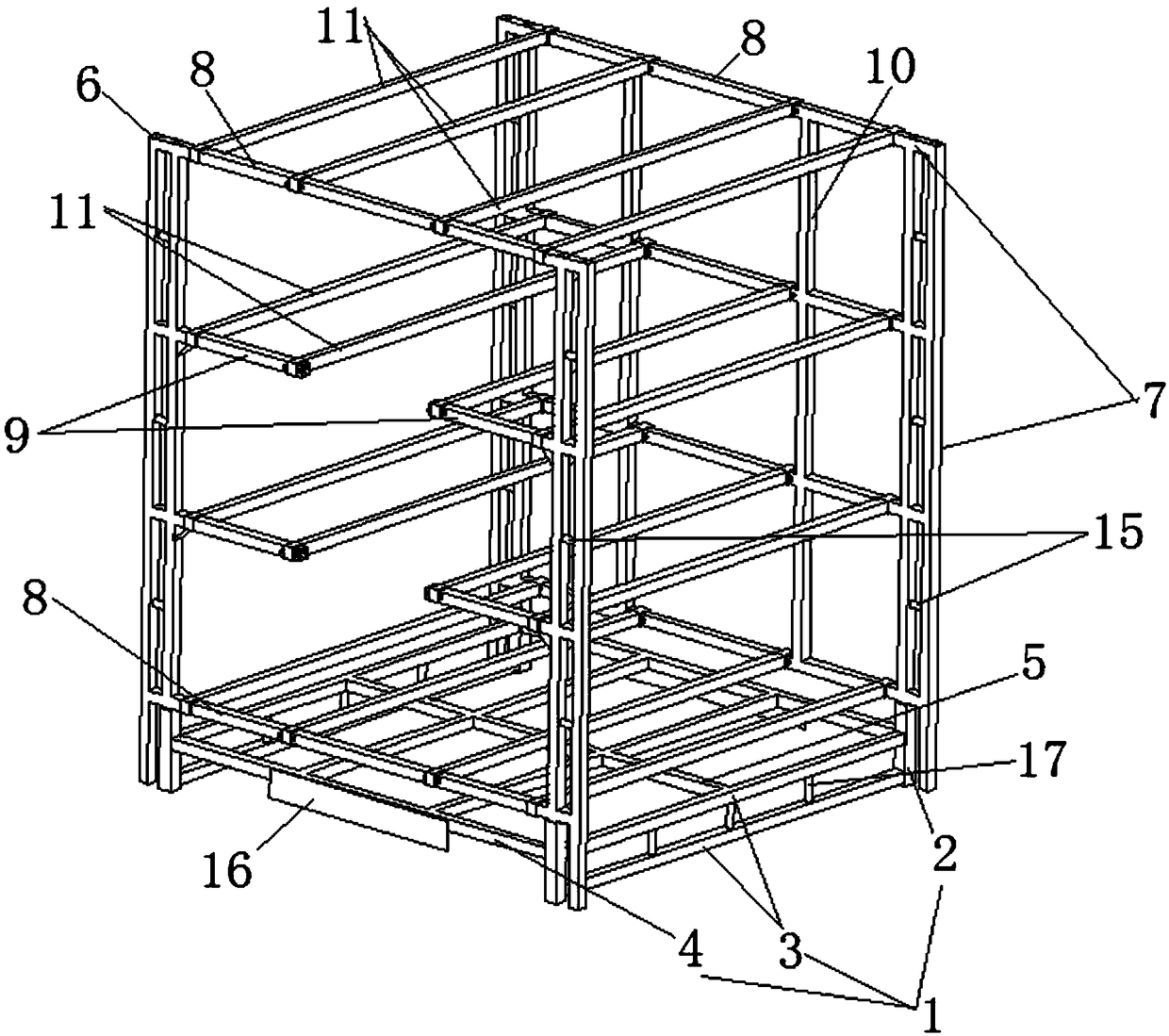 New energy vehicle parts handling detachable tooling and handling method