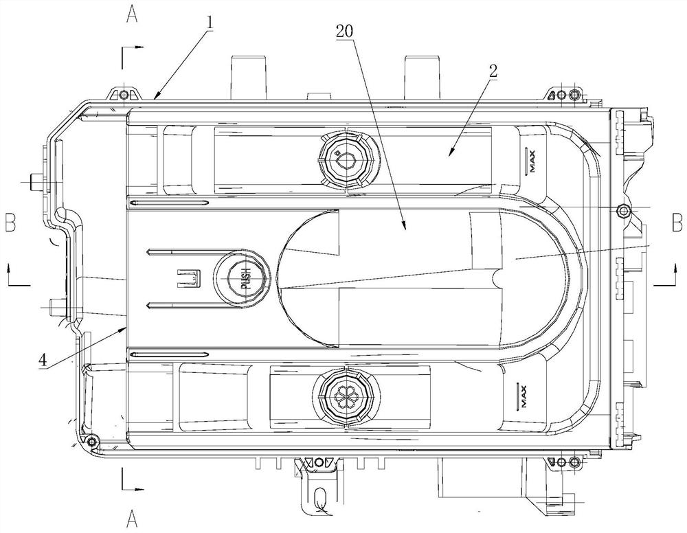 Detergent box assembly and washing machine