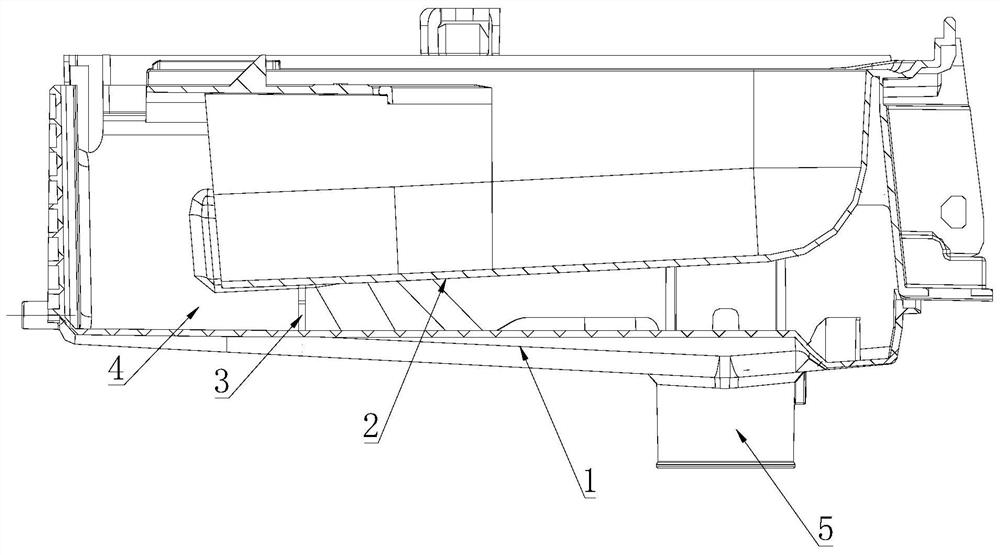 Detergent box assembly and washing machine