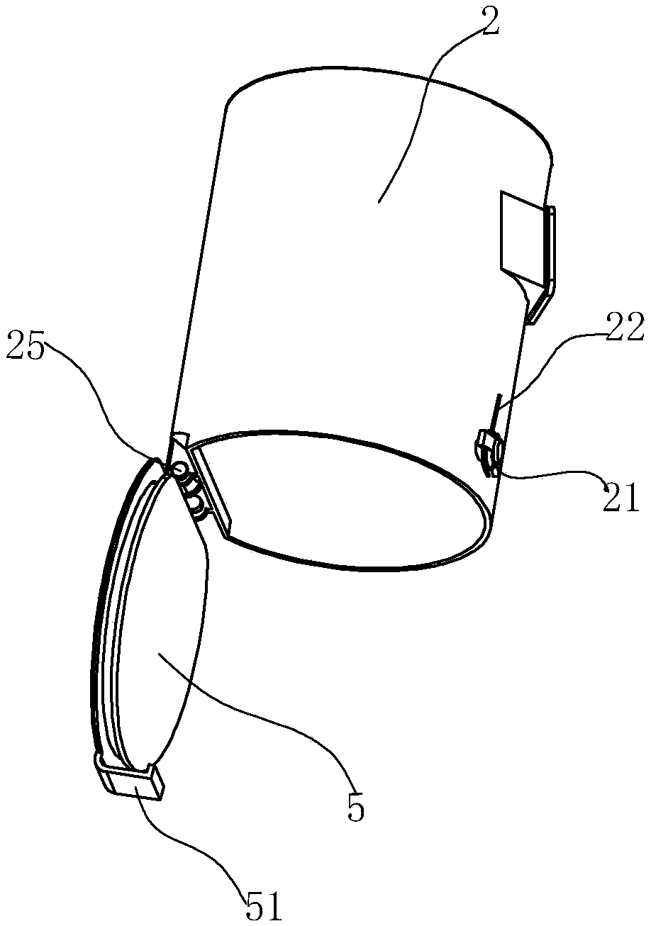 Dust cup device and relevant dust collector