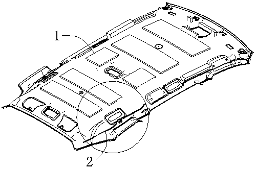 Weakening structure for expansion of car roof auxiliary safety air curtain