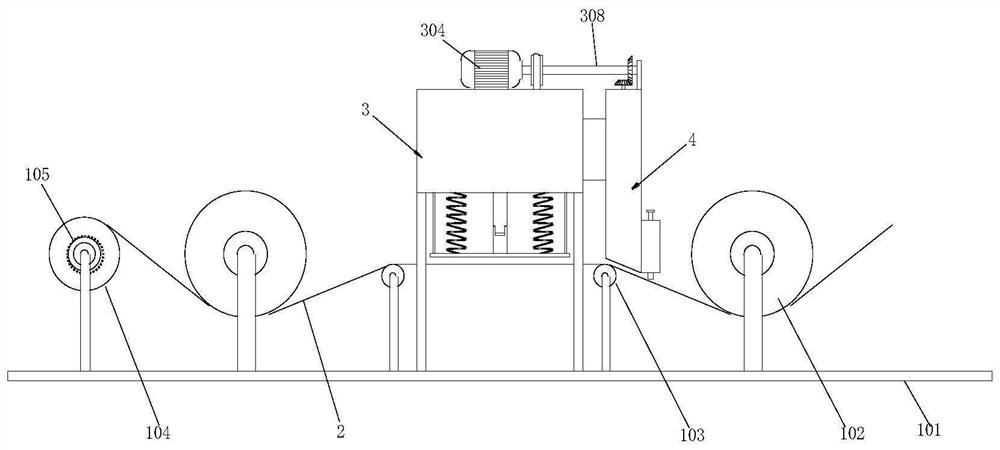 Dust removal device in plastic film production