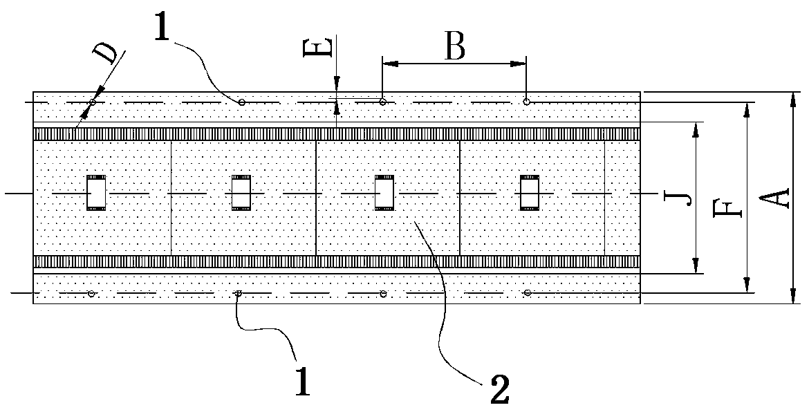 Chain wheel tooth hole of COF product