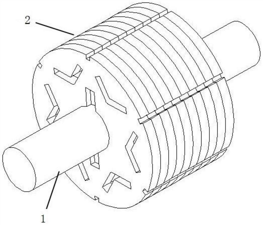 Combined diesel motor rotor workpiece and assembling method thereof