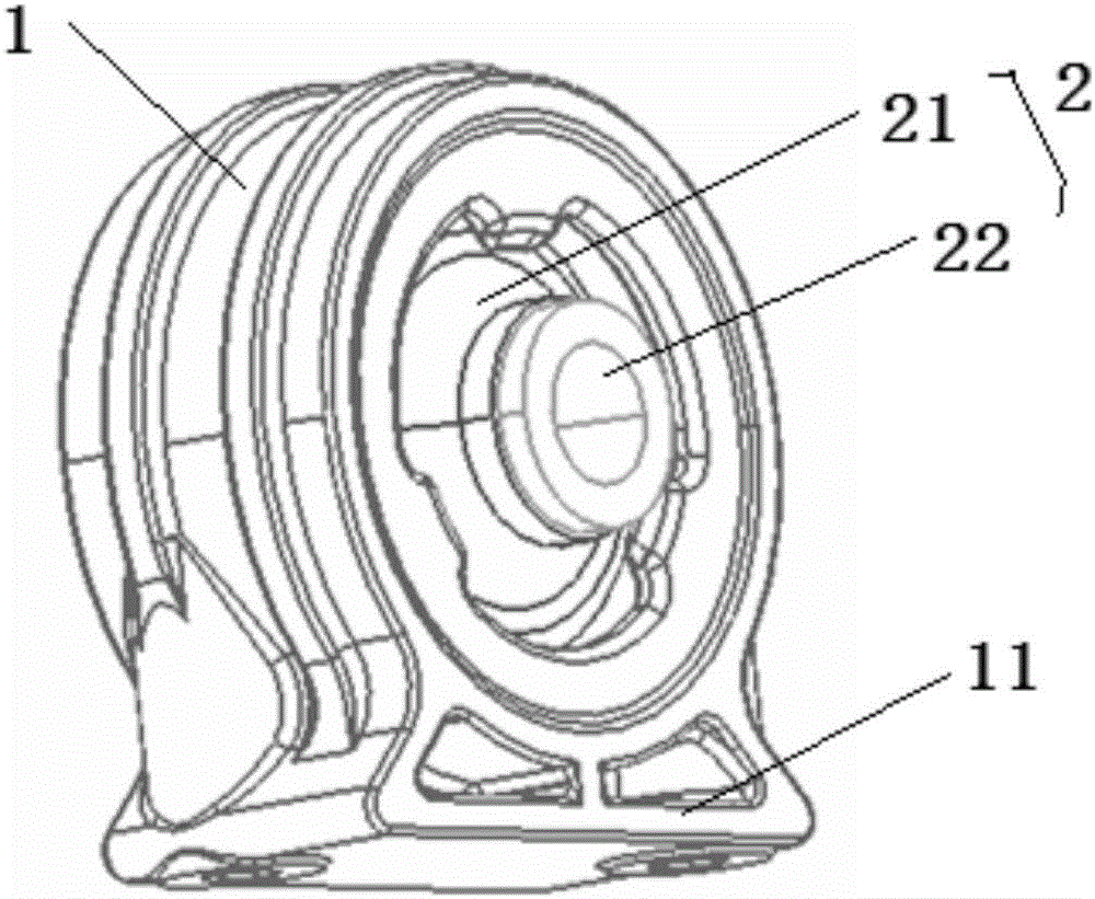 Front mounting assembly used for power assembly