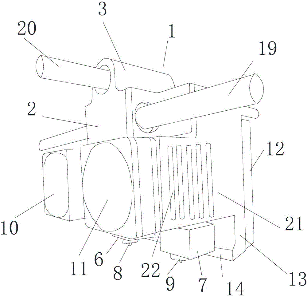 Preparation method and device for wire extruding mechanism with double spray heads