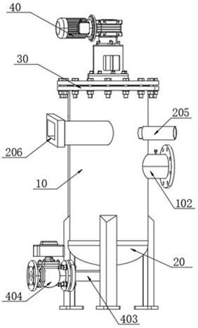 Impurity filtering device for oil exploitation