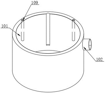 Impurity filtering device for oil exploitation