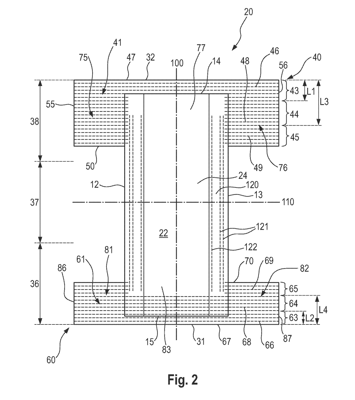 Absorbent article with belt having zoned elasticity