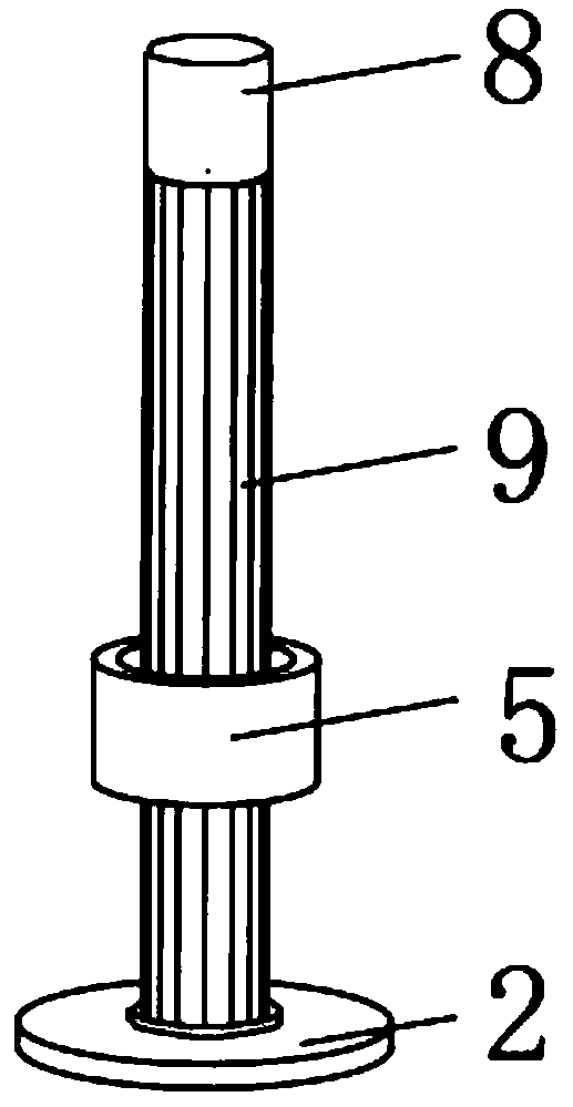 Auxiliary device for in-vitro adhesion of dental crown and abutment of dental implant