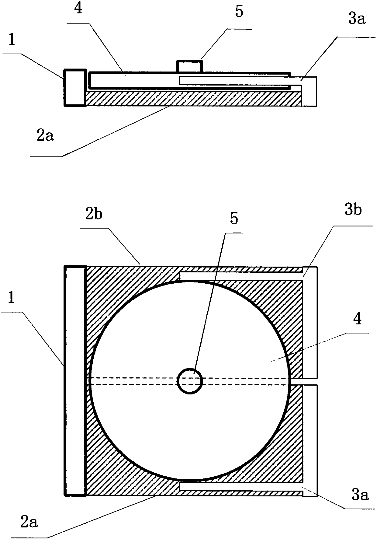 Double-piezoelectric-body side-by-side inertia-driven sheet-type rotary motor and scanning probe microscope