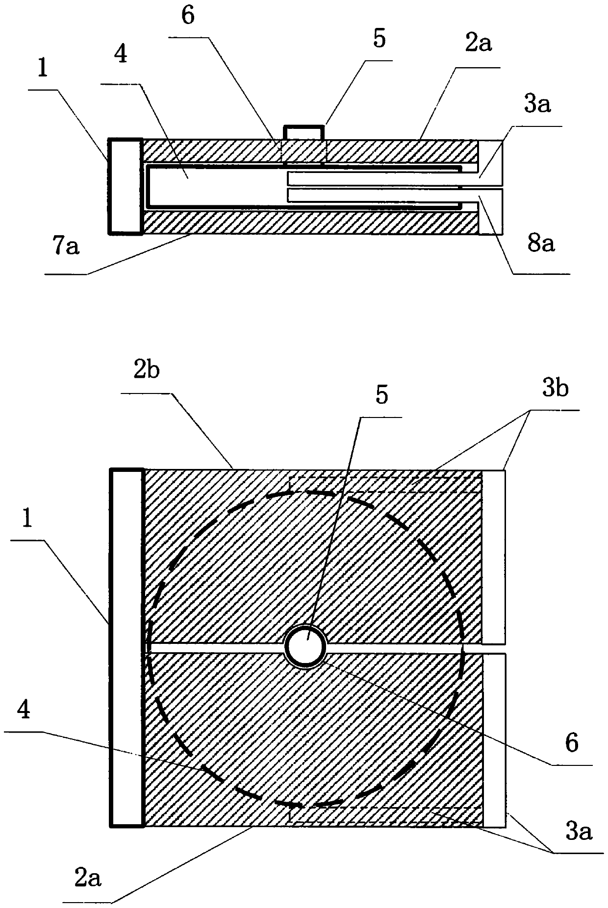 Double-piezoelectric-body side-by-side inertia-driven sheet-type rotary motor and scanning probe microscope