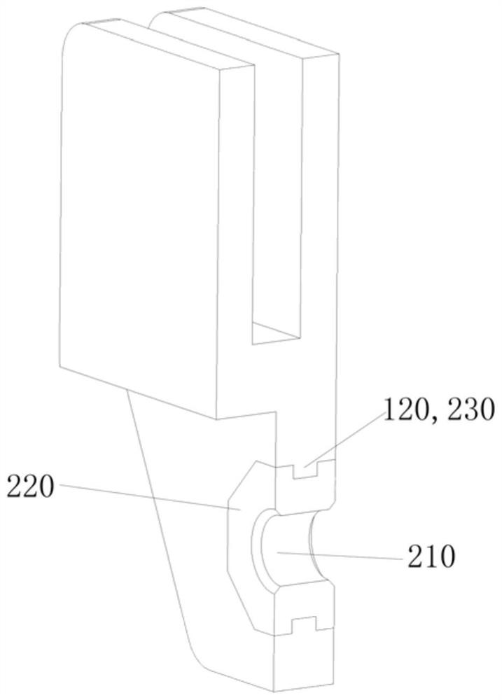 Combined embedded nut for automobile door glass bracket