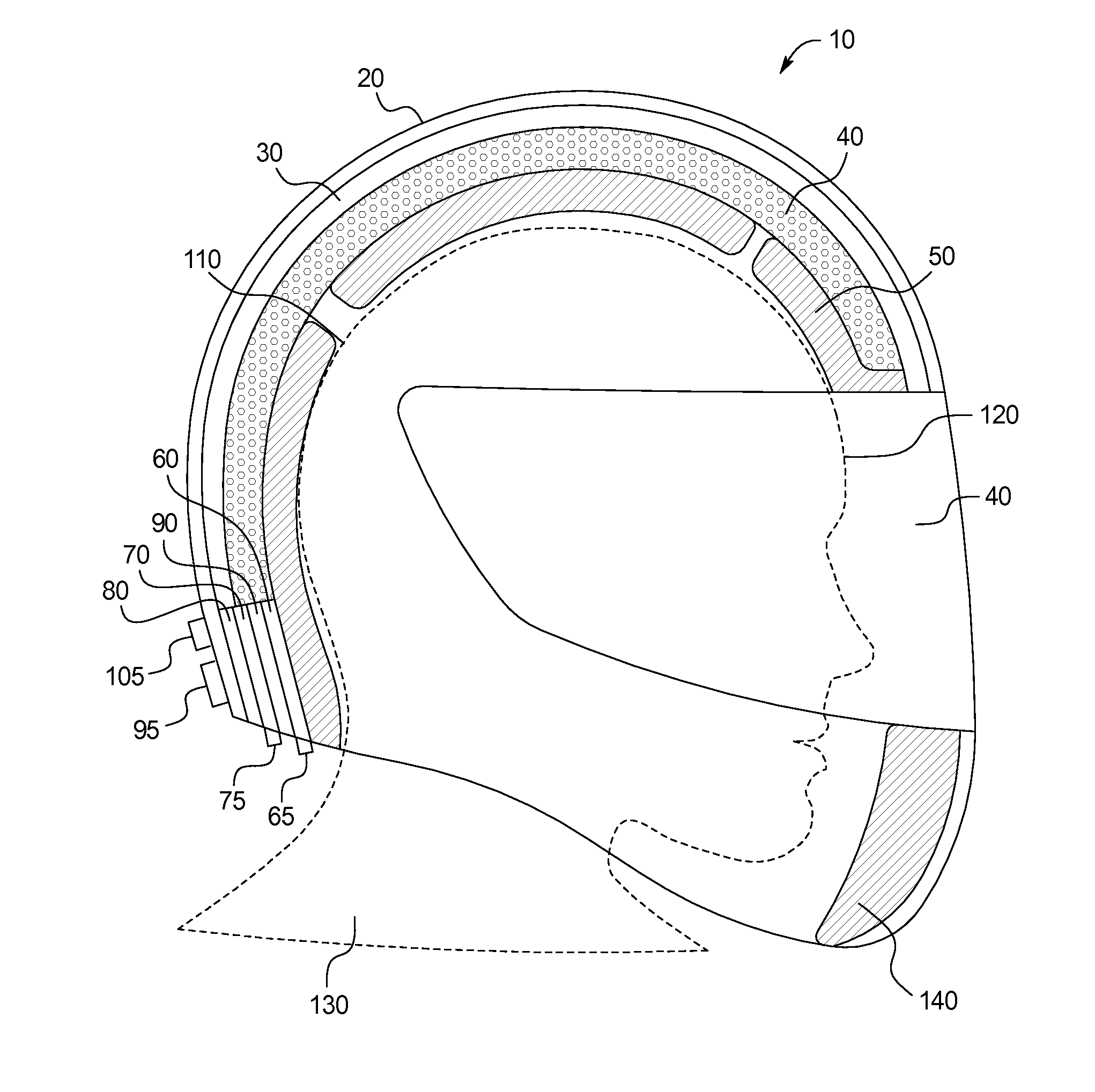 Safety helmet with dynamic visual display