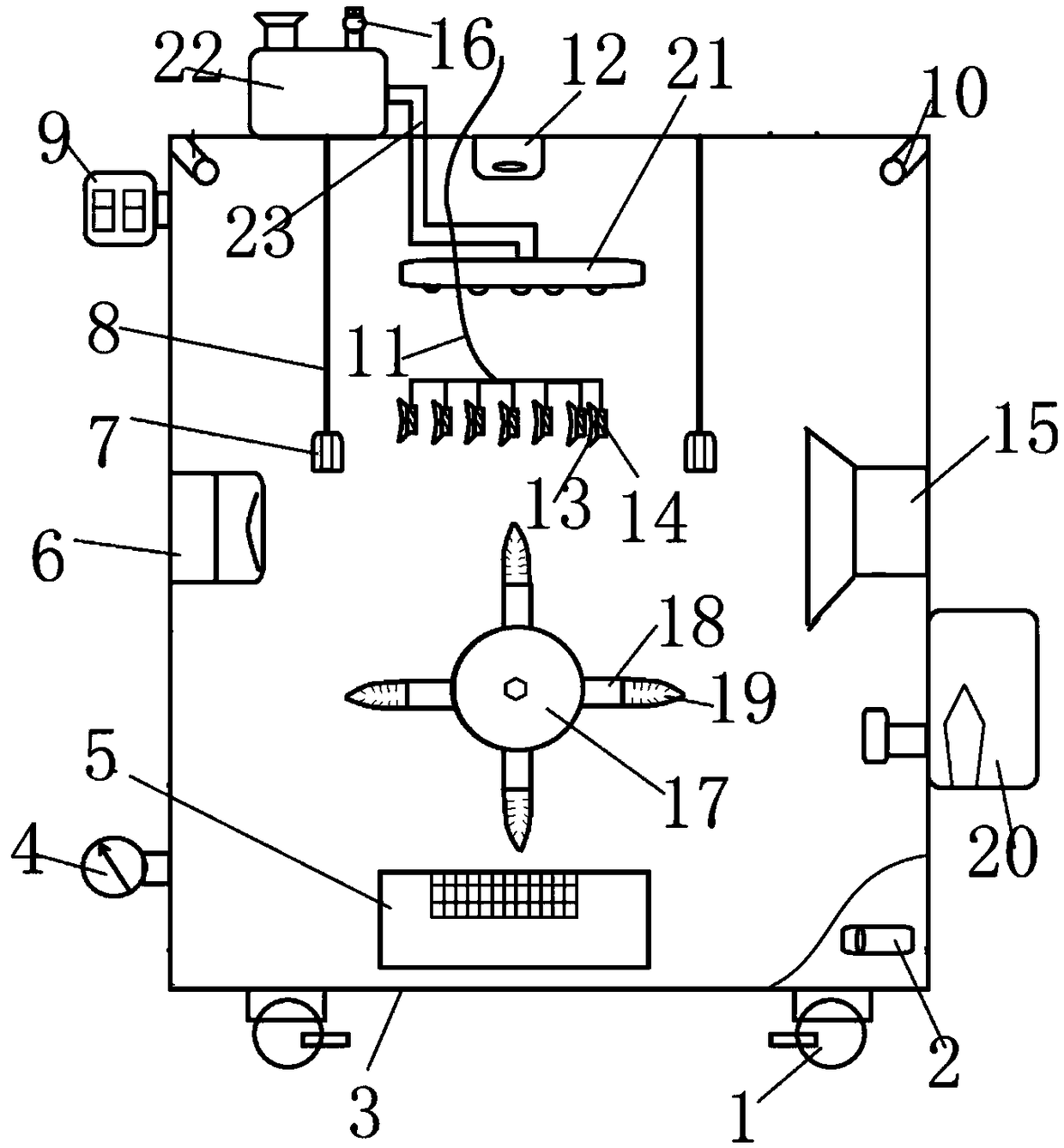 Safety mechanical fault diagnosis detection device