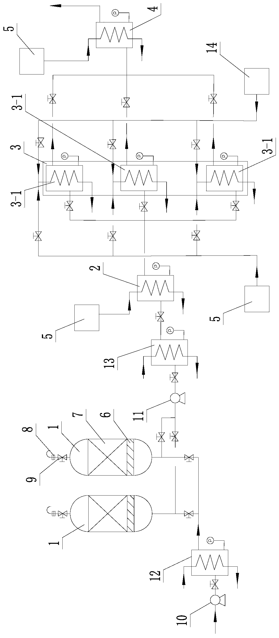 A non-stop defrosting oil gas adsorption-condensation treatment device and oil gas recovery method