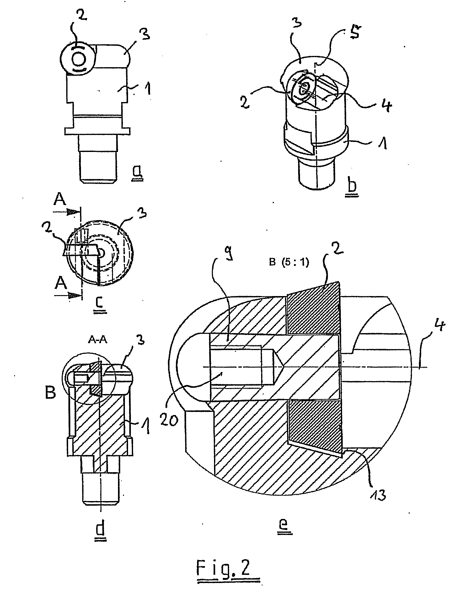 Milling tool for machining work pieces
