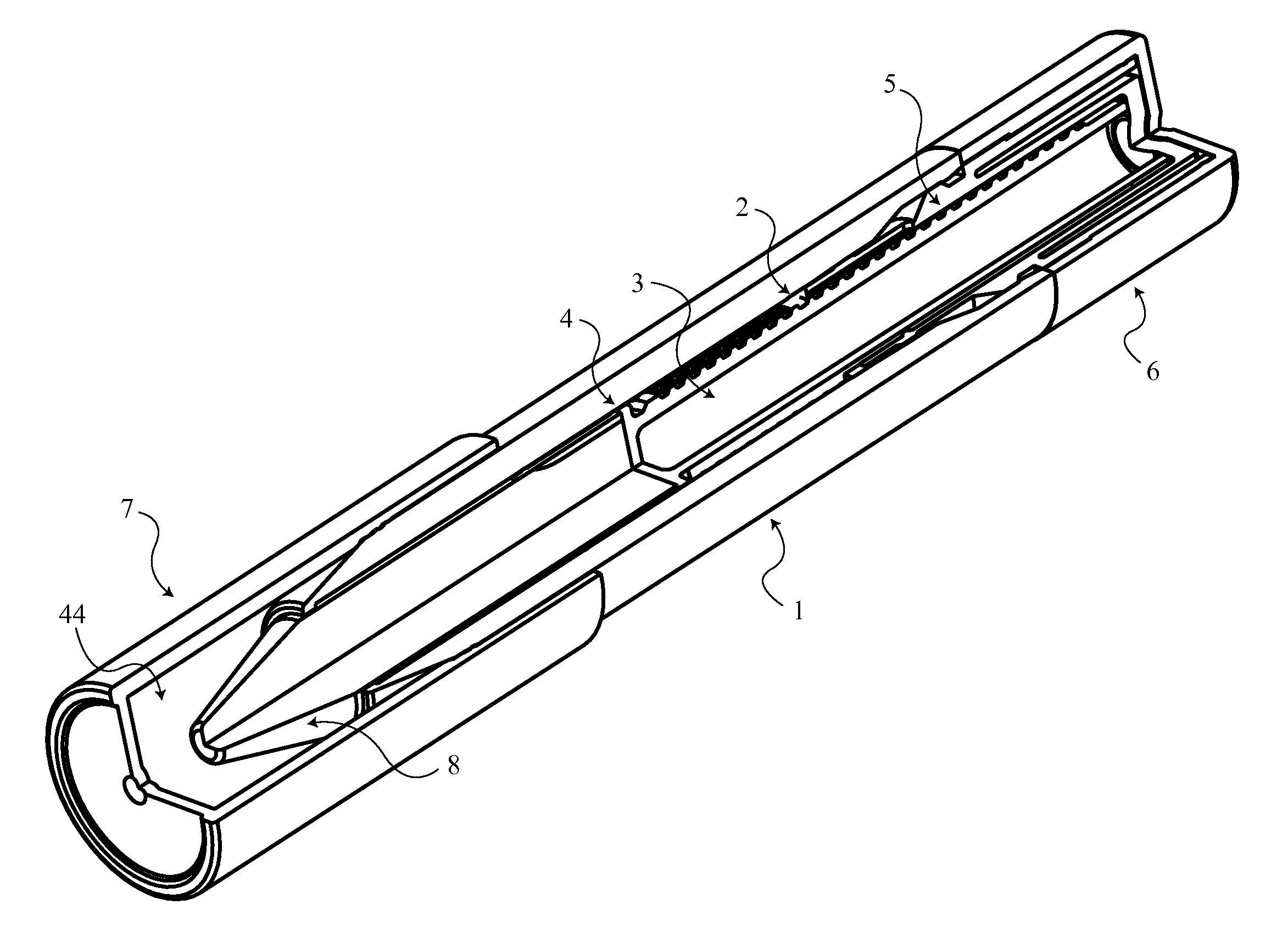 Airtight device for packaging and applying a solid product