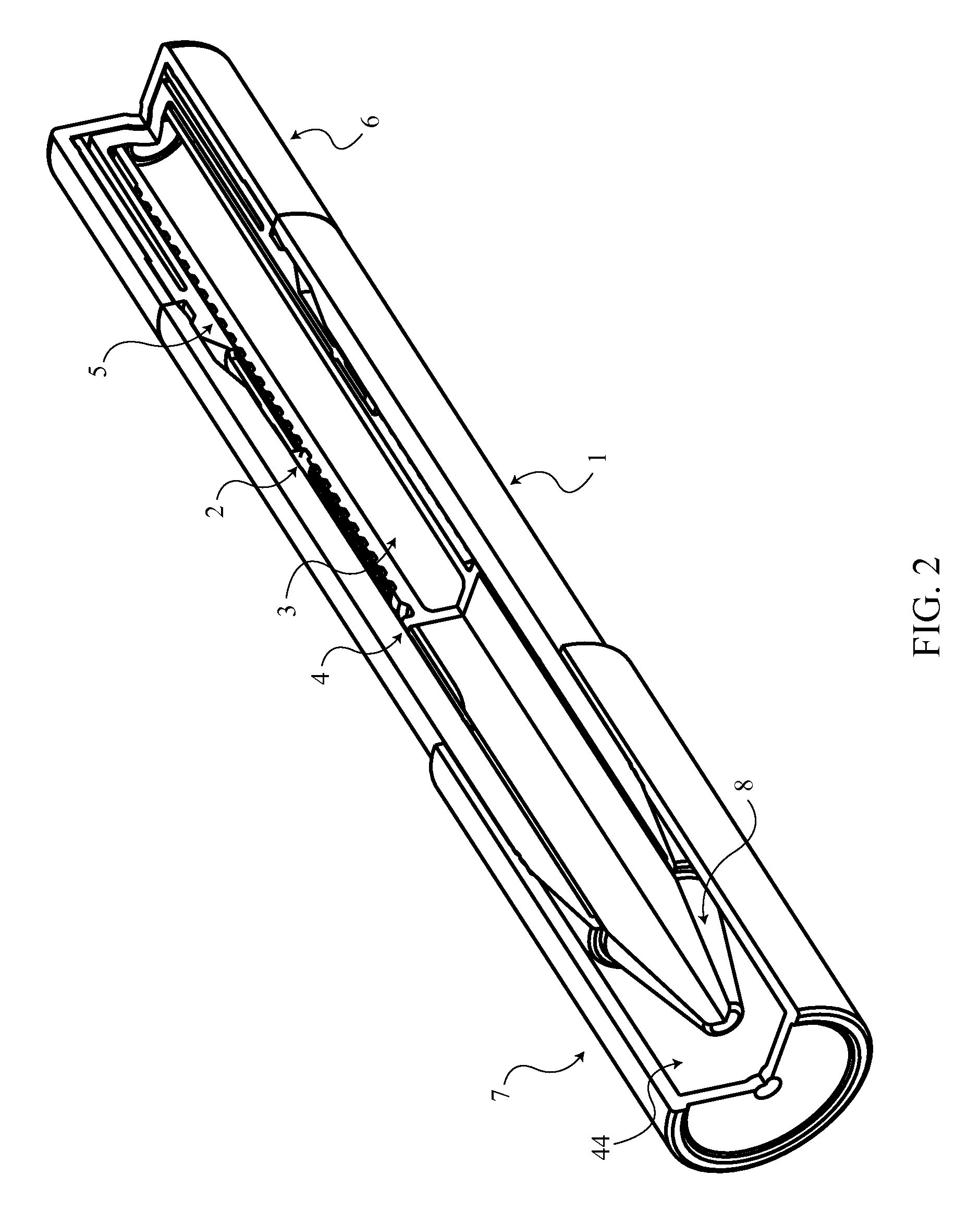 Airtight device for packaging and applying a solid product