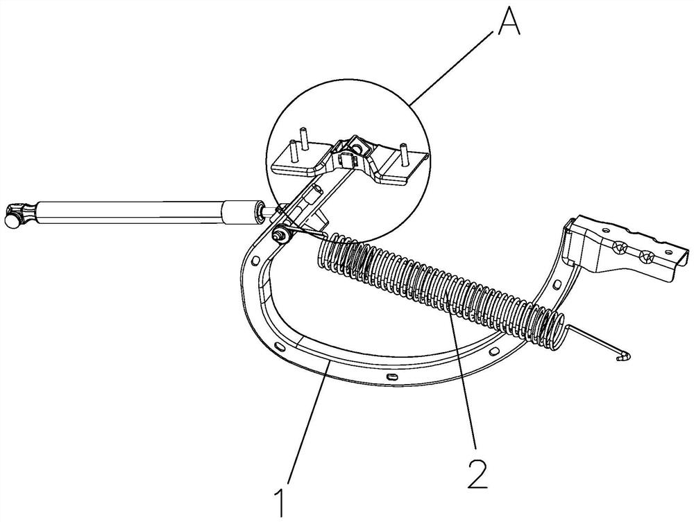 Automobile gooseneck hinge assembly system