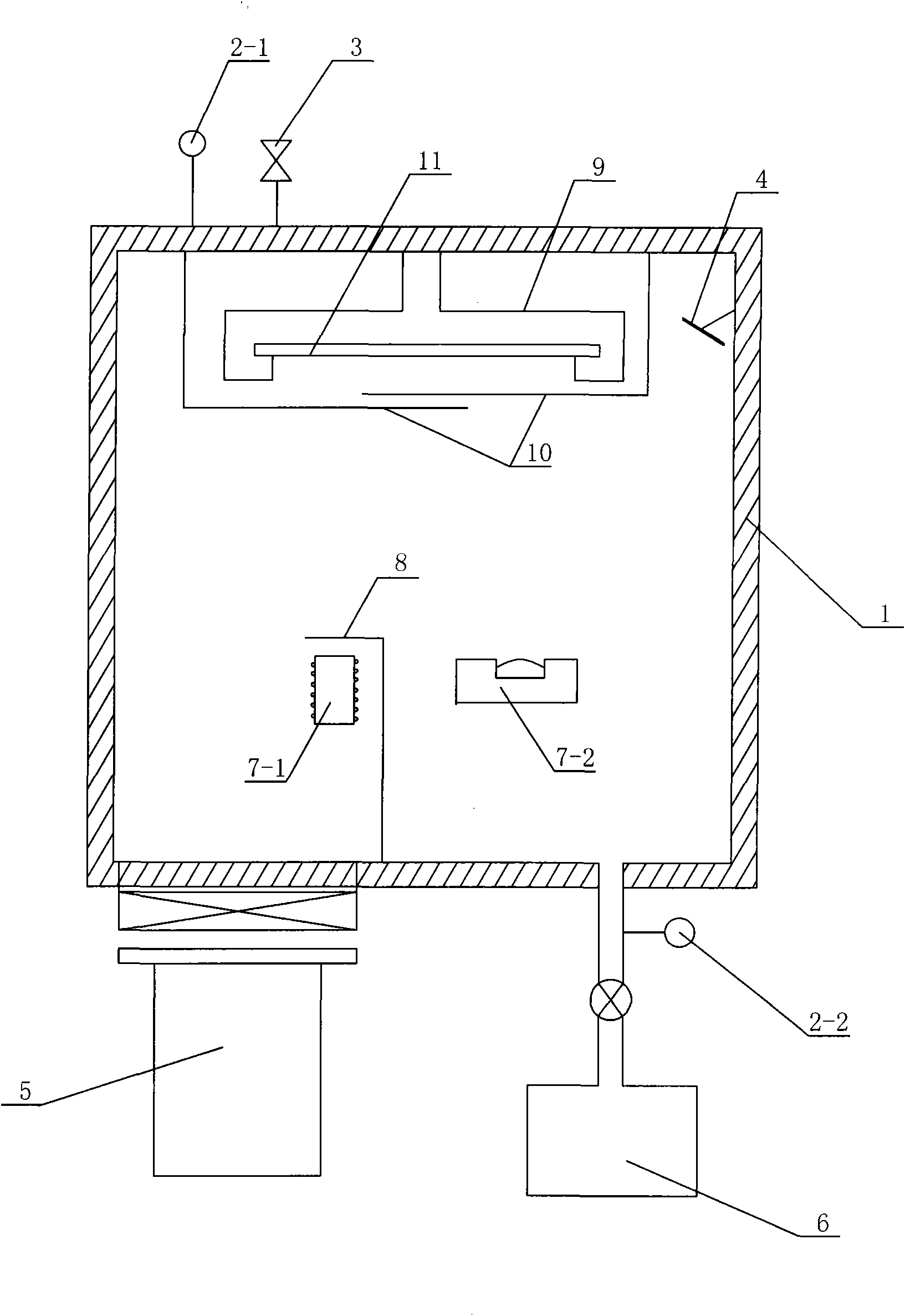 Material filming device, preparation method and organic electroluminescence component prepared by same