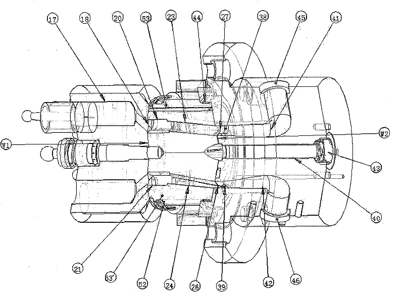 Hydraulic transformer with safety device