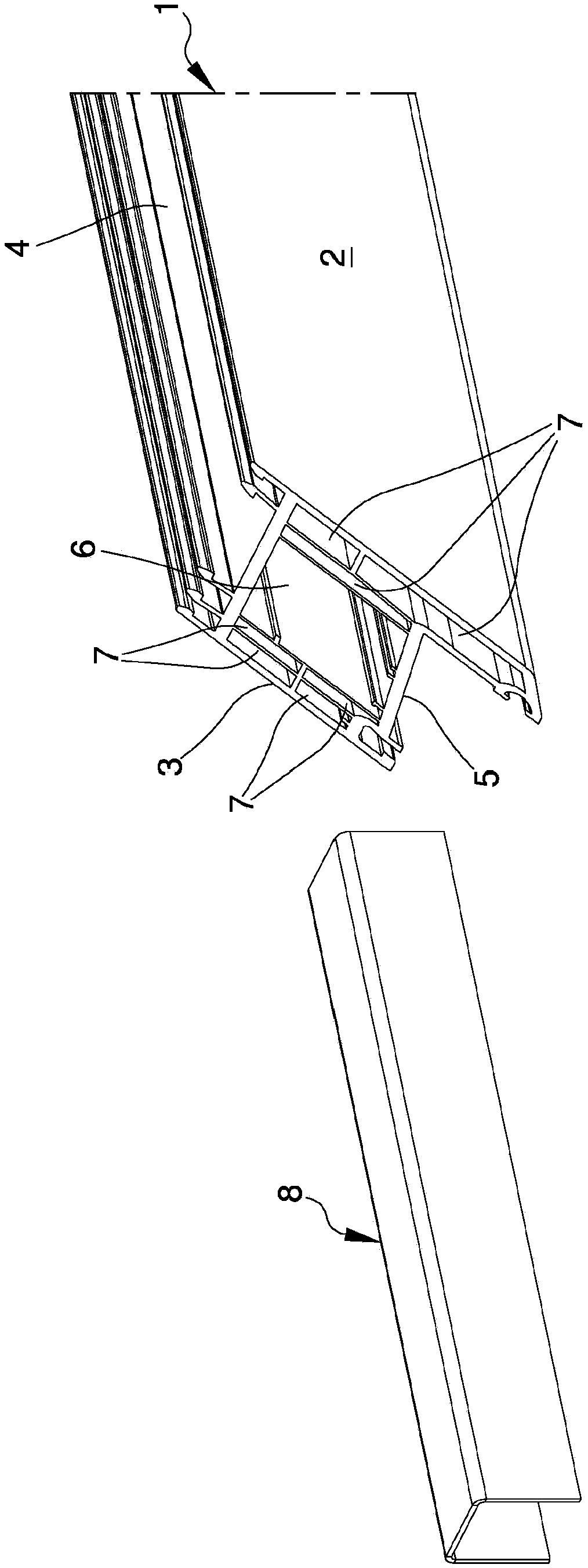 Process for the realization of door and window frames made of plastic material