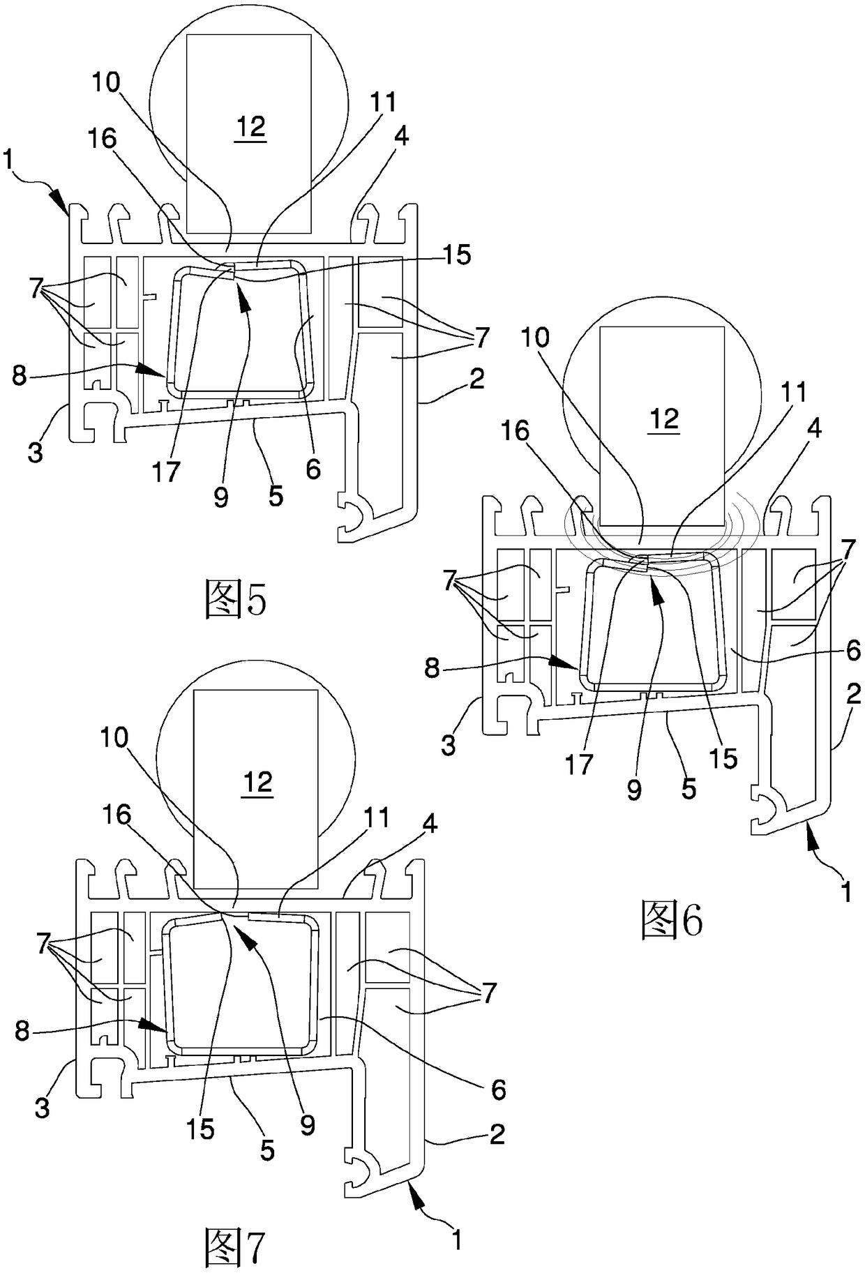 Process for the realization of door and window frames made of plastic material