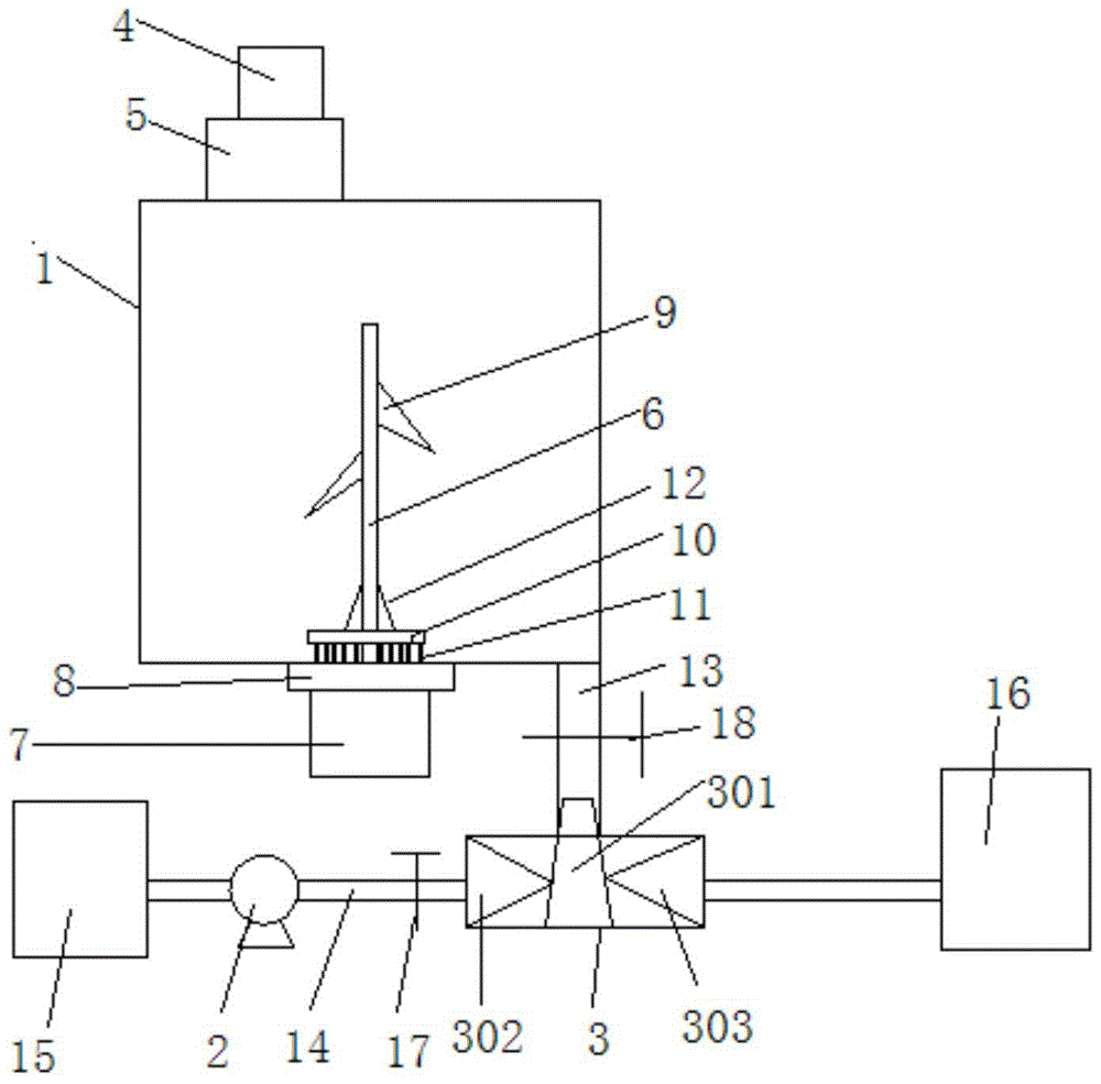 Polymeric ferric sulfate feeding device for sewage treatment