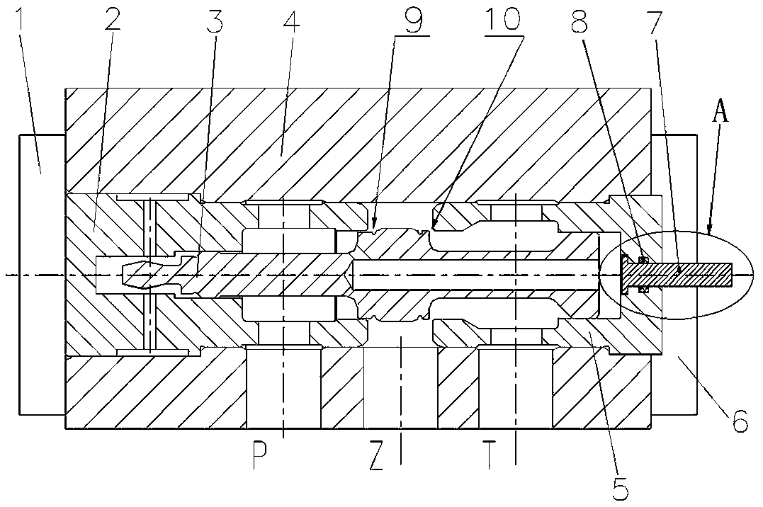 Hydraulic operating mechanism, control valve and primary valve of control valve