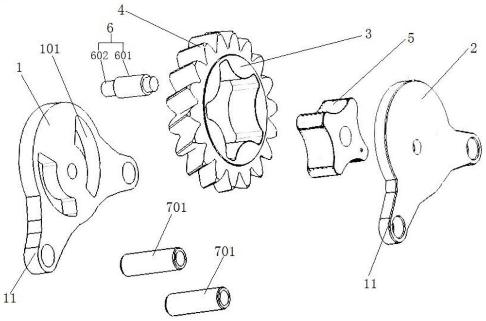 Novel mechanical oil pump driven by main reduction gear